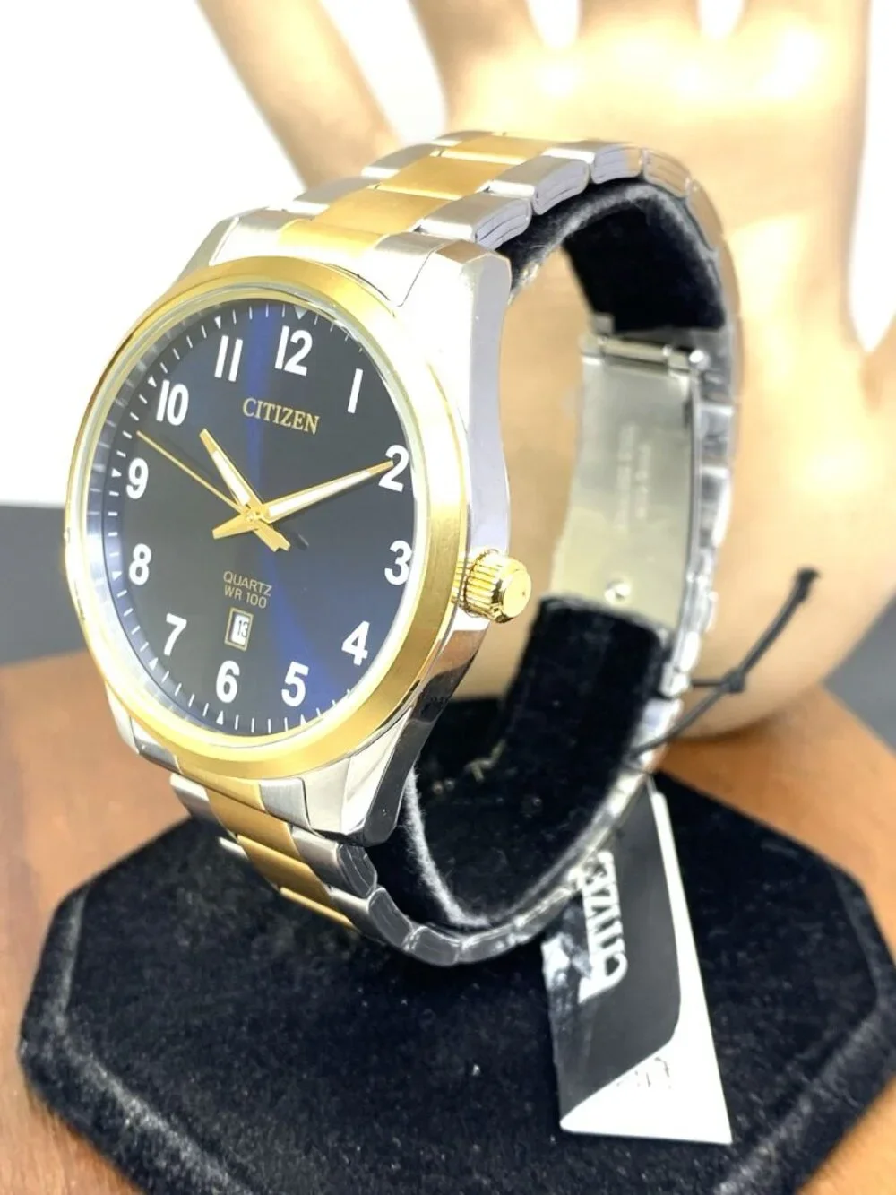 Citizen Men's Watch BI1036-57L Quartz Blue Dial Two Tone Stainless Steel 42mm